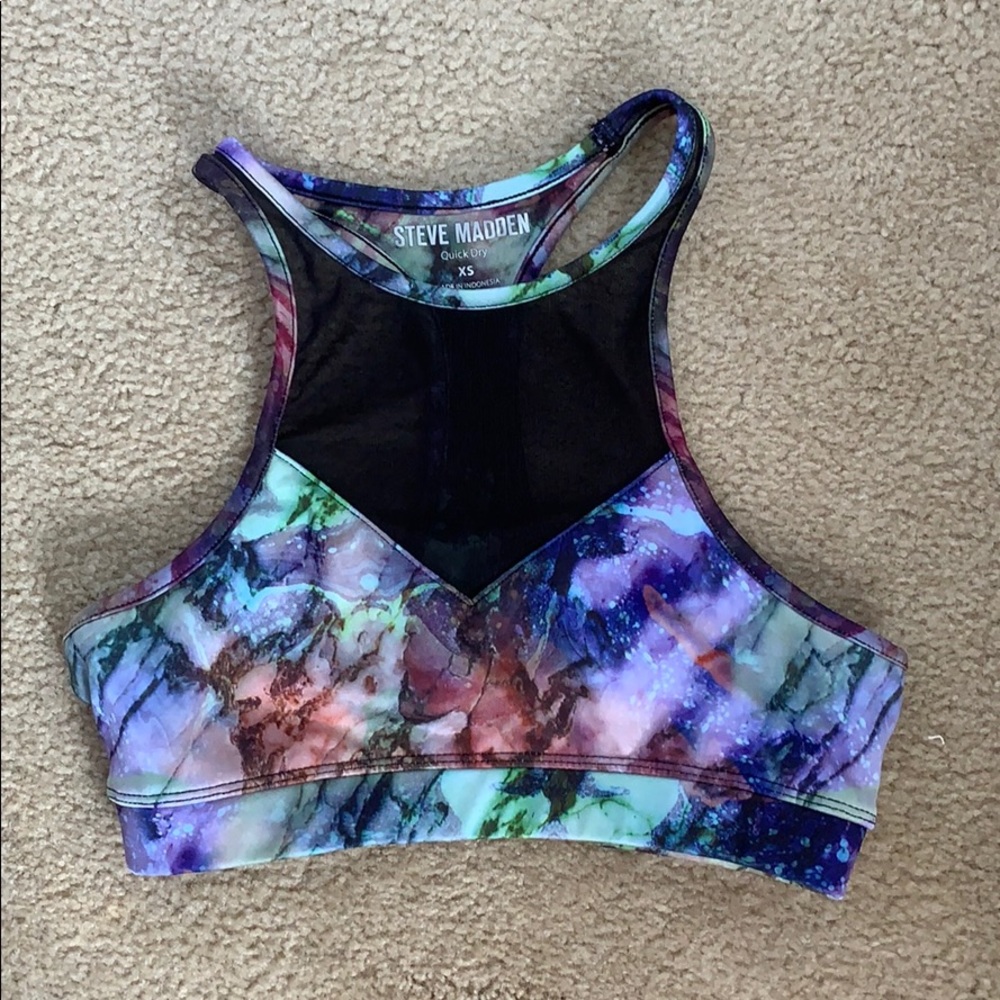 Mesh sports bra